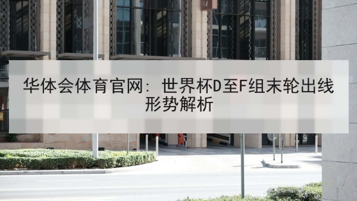 华体会体育官网: 世界杯D至F组末轮出线形势解析