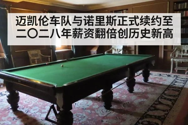 迈凯伦车队与诺里斯正式续约至二〇二八年薪资翻倍创历史新高